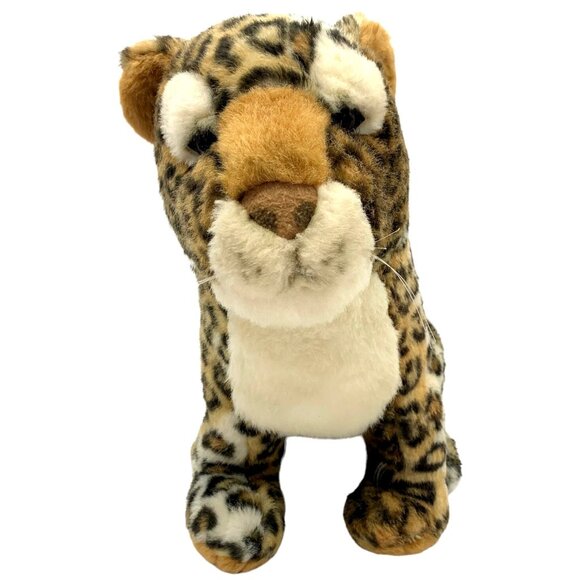 Leopard Plush Stuffed Animal Toy Realistic Cat Print vintage collectors lifelike - Picture 2 of 16